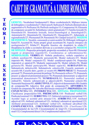 Caiet de gramatică a limbii române pentru clasa a VI-a